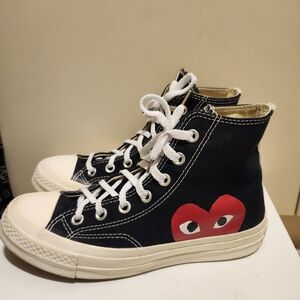 Comme des Garçons PLAY x Converse Chuck Taylor High-Top Sneakers Women’s Sz.6.5
